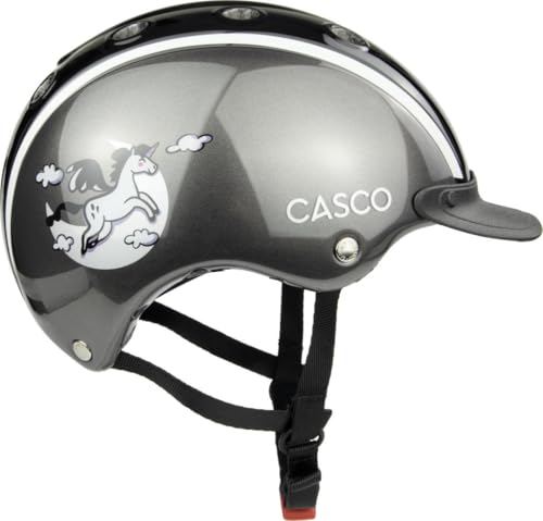 Casco Kinder Reithelm Skihelm Radhelm Nori 2.0 Moonbeam Einhorn, Größe:XS