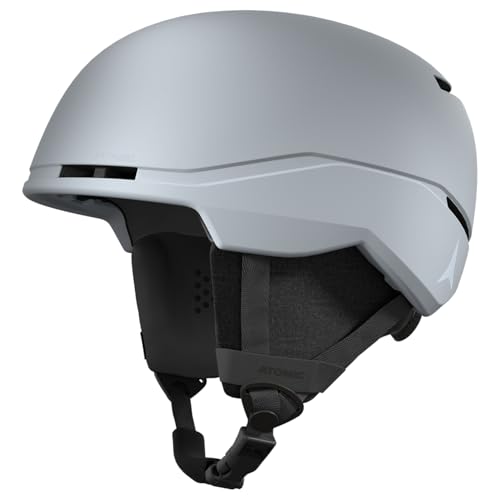 ATOMIC Four AMID Lite Skihelm - Blau-Grau - Größe 51-55 - Snowboard- & Ski-Helm mit 360° Fit-System & Belüftungssystem - Herren- & Damen-Skihelm mit AMID-Technologie für maximale Stoßdämpfung