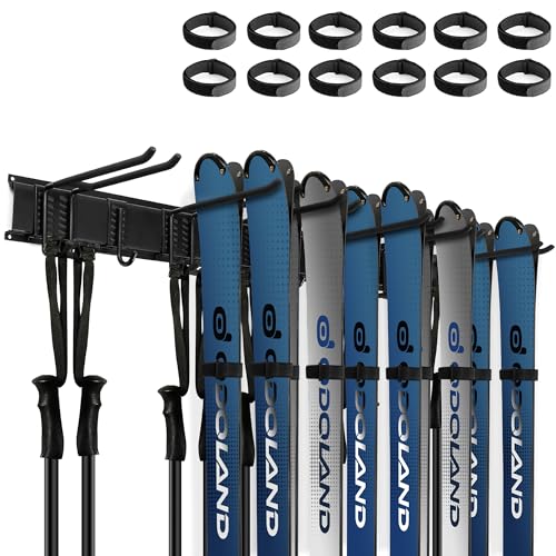 Odoland Skiaufbewahrung Skihalter für 2-6 Paare