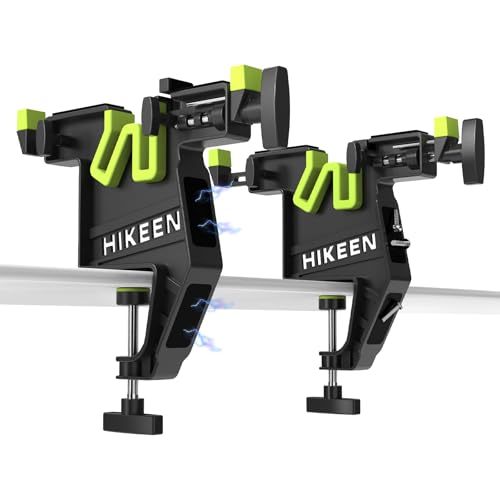 BOOSTEADY Ski- und Snowboard-Schraubstock Verstellbarer Ski Vise für Tuning mit rutschfesten Gummipads für Waxen in horizontaler, vertikaler & 45° Position, 2-teilig