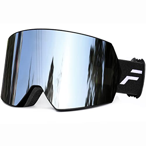 FMY Skibrille für Männer, Frauen und Jugendliche – Anti-Beschlag-Schutz UV400 Snowboard- und Skibrille für Erwachsene