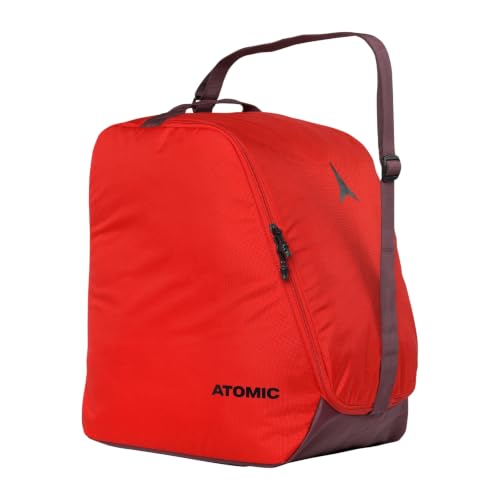 ATOMIC Boot Bag in Rot I Praktische Snowboard/Skischuhtasche für den Winter- & Sommerurlaub I Skischuhaufbewahrung für EIN Paar Boots I Schmutzresistente Reisetasche mit Schultergurt & Tragegriff