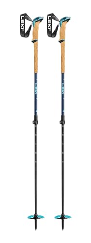 LEKI Bernina Lite 2 Skistöcke, Denimblue-Midnight Blue-Mint, 100-135cm