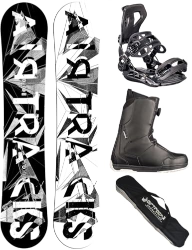 Airtracks Herren Snowboard Set Freestyle Freeride Board BWF Camber Wide